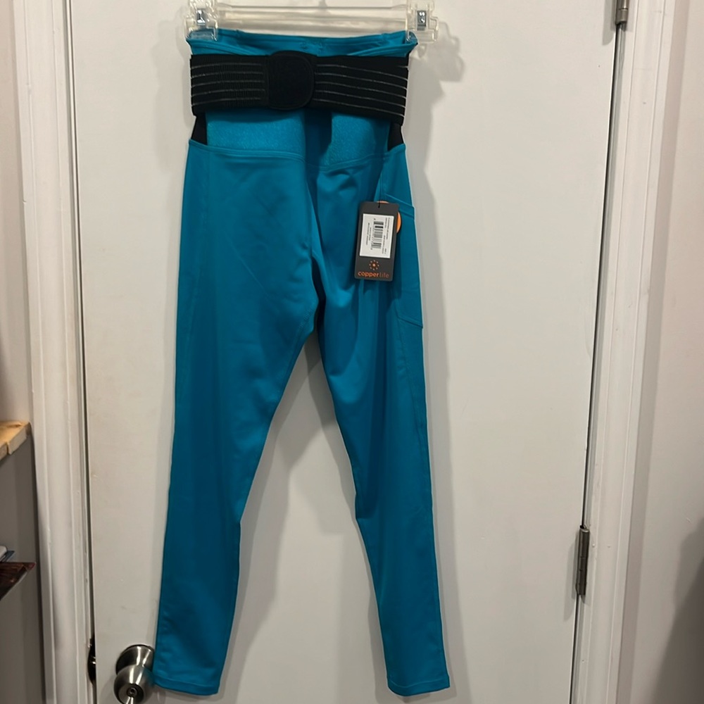 Copper Life teal color legging size small new with tags